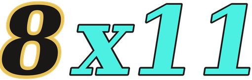 8x11 logo
